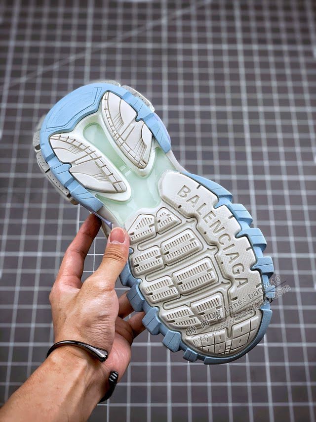 Balenciaga經典款男女鞋 巴黎世家頂級版本新配色Track4.0老爹鞋 Balenciaga情侶款老爹鞋  hdbl1086
